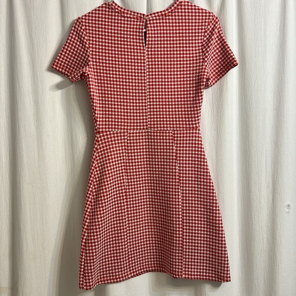 Zara Dress red and white gingham. Size small. - Picture 6 of 8